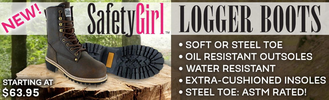 safety girl steel toe work boots